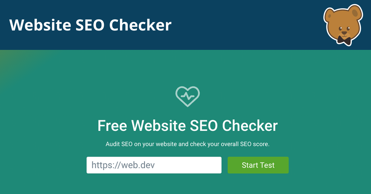 web seo check